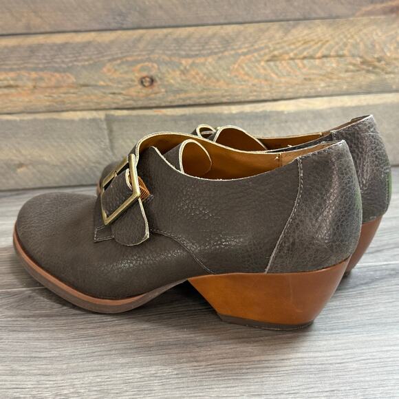 Kork-Ease Nanda Monk Strap Buckle Shoe Size 9.5 M Minimalist Steampunk Brown - Picture 7 of 11